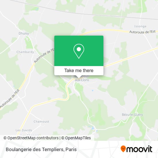 Boulangerie des Templiers map