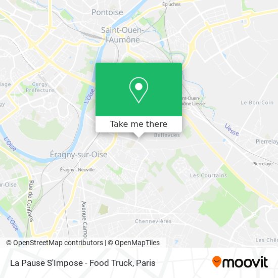 Mapa La Pause S'Impose - Food Truck