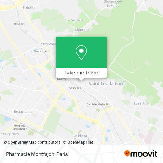 Pharmacie Montfajon map