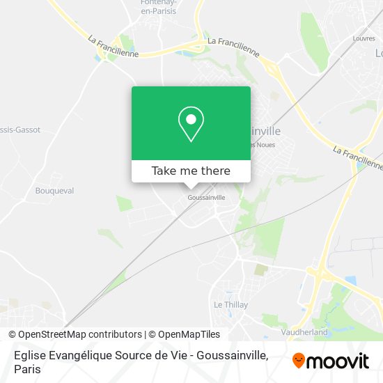 Eglise Evangélique Source de Vie - Goussainville map