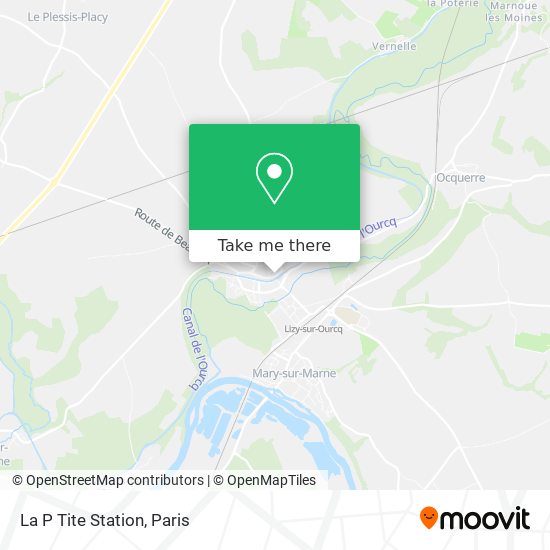 La P Tite Station map