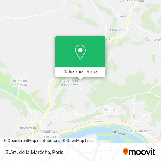 Mapa Z.Art. de la Marêche