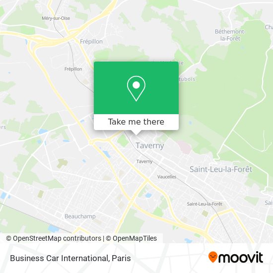 Business Car International map