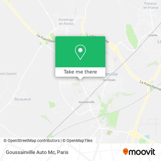 Goussainville Auto Mc map