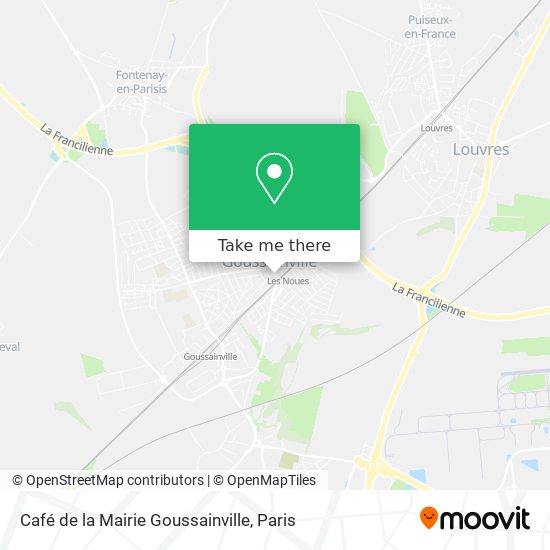 Mapa Café de la Mairie Goussainville