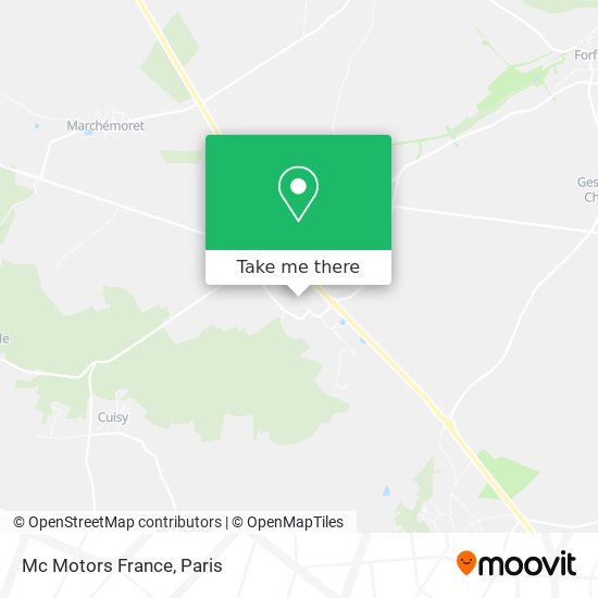 Mapa Mc Motors France