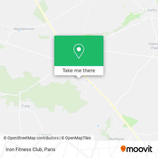 Iron Fitness Club map