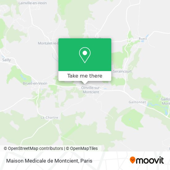 Mapa Maison Medicale de Montcient