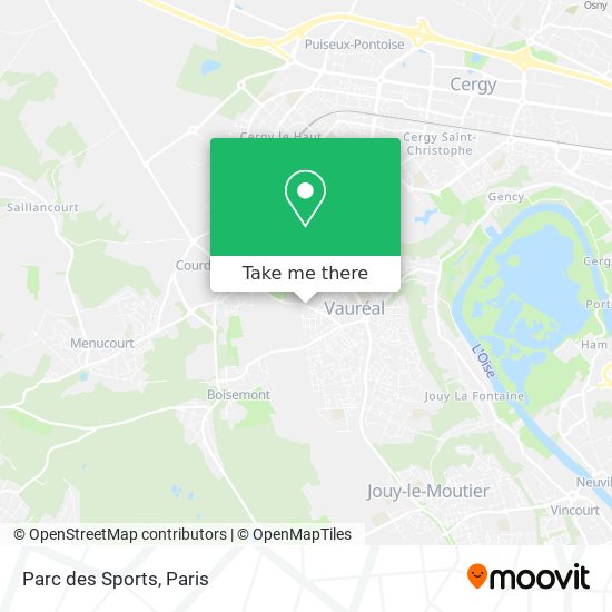 Mapa Parc des Sports