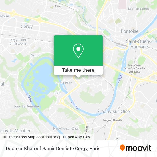 Docteur Kharouf Samir Dentiste Cergy map