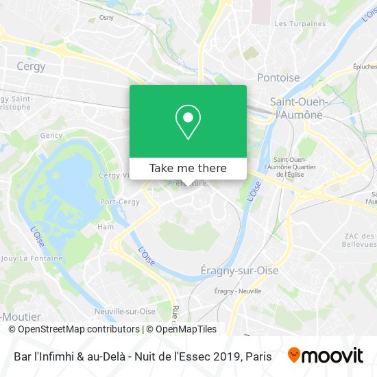 Mapa Bar l'Infimhi & au-Delà - Nuit de l'Essec 2019