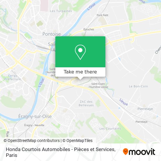 Honda Courtois Automobiles - Pièces et Services map