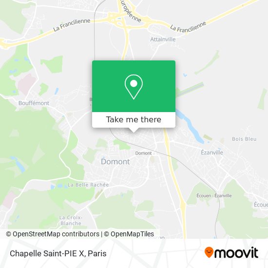 Mapa Chapelle Saint-PIE X