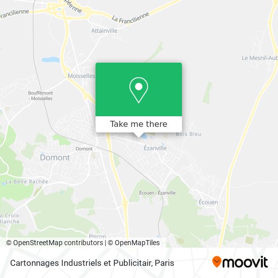 Cartonnages Industriels et Publicitair map