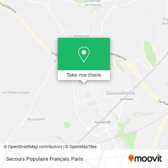 Secours Populaire Français map