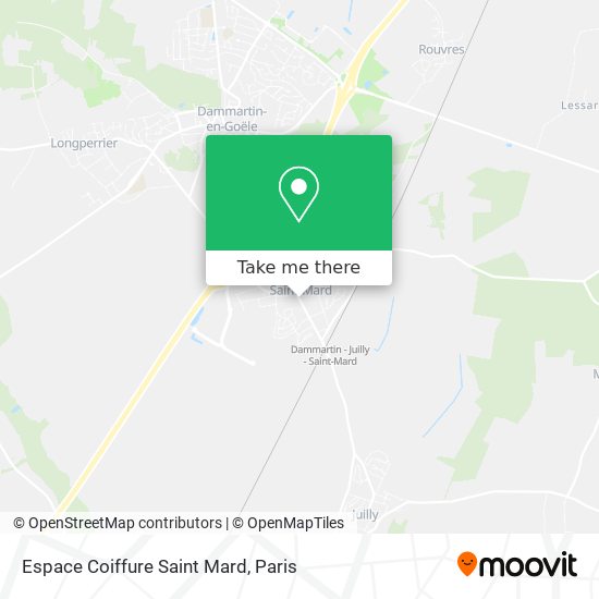 Mapa Espace Coiffure Saint Mard