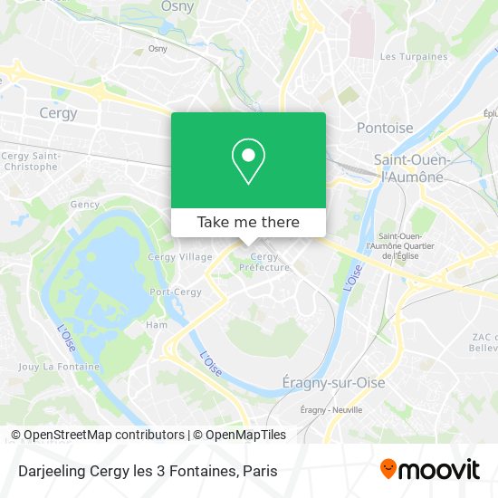 Darjeeling Cergy les 3 Fontaines map