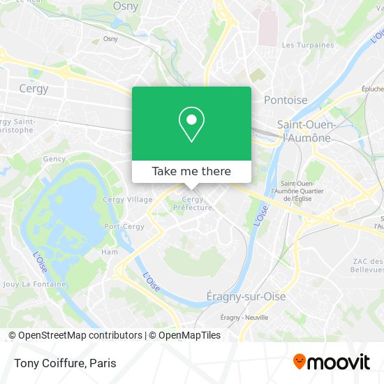 Tony Coiffure map