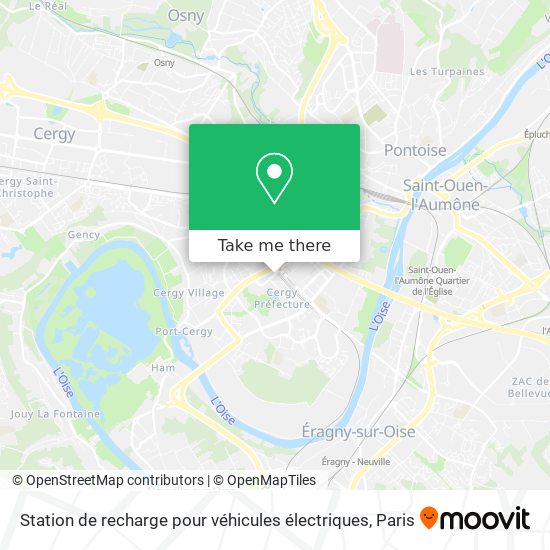 Mapa Station de recharge pour véhicules électriques