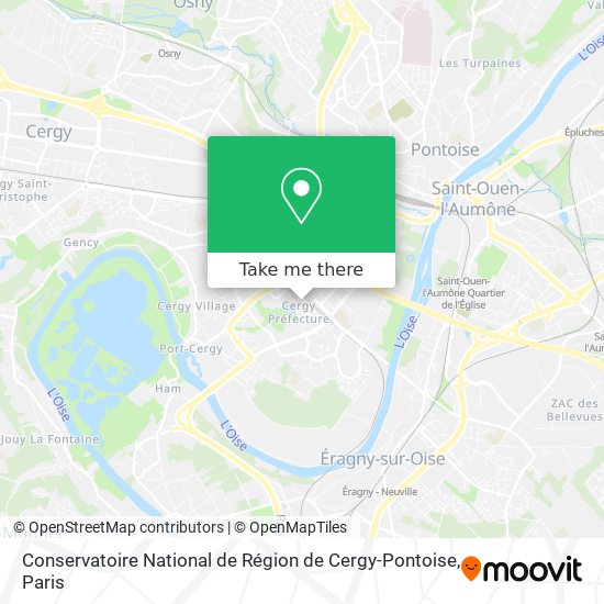 Conservatoire National de Région de Cergy-Pontoise map