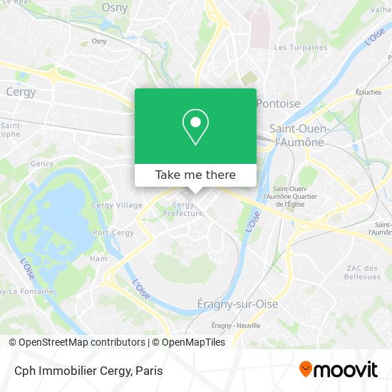 Cph Immobilier Cergy map