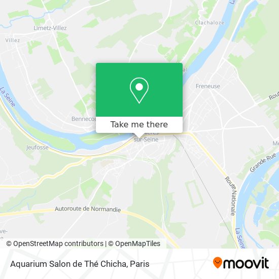 Aquarium Salon de Thé Chicha map