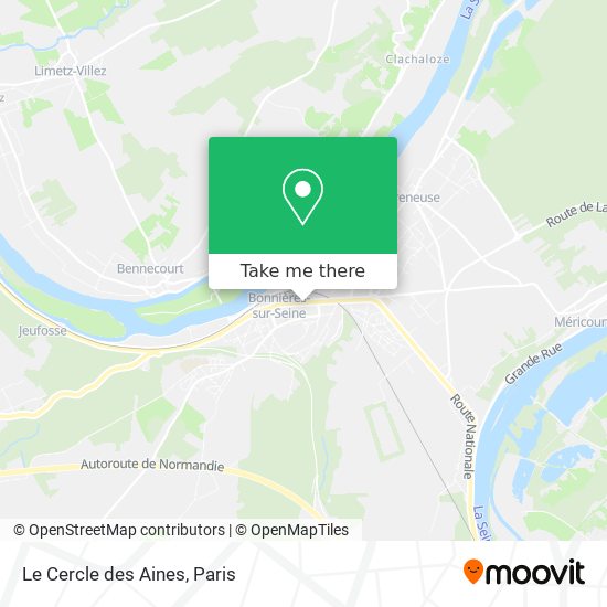 Mapa Le Cercle des Aines