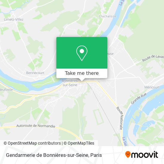 Gendarmerie de Bonnières-sur-Seine map