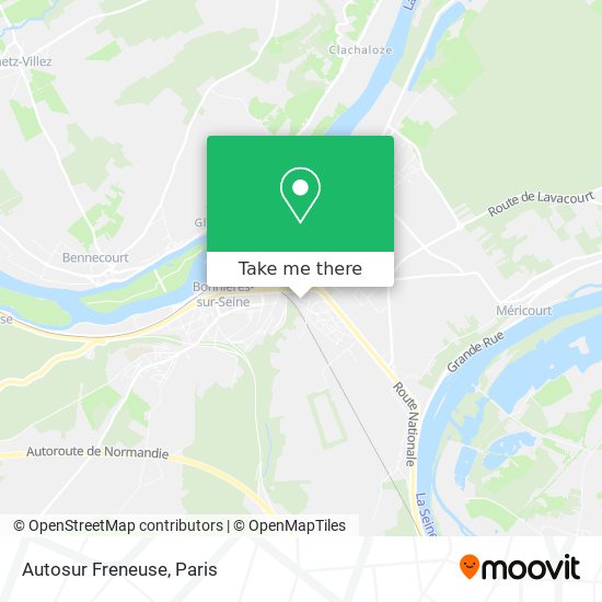 Autosur Freneuse map