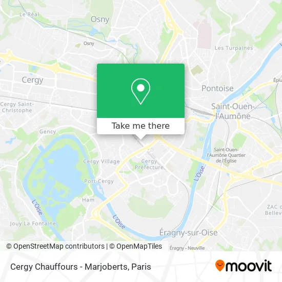 Cergy Chauffours - Marjoberts map