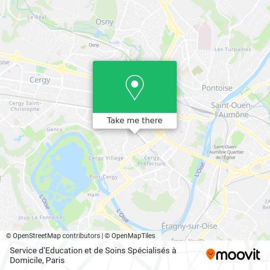 Mapa Service d'Education et de Soins Spécialisés à Domicile