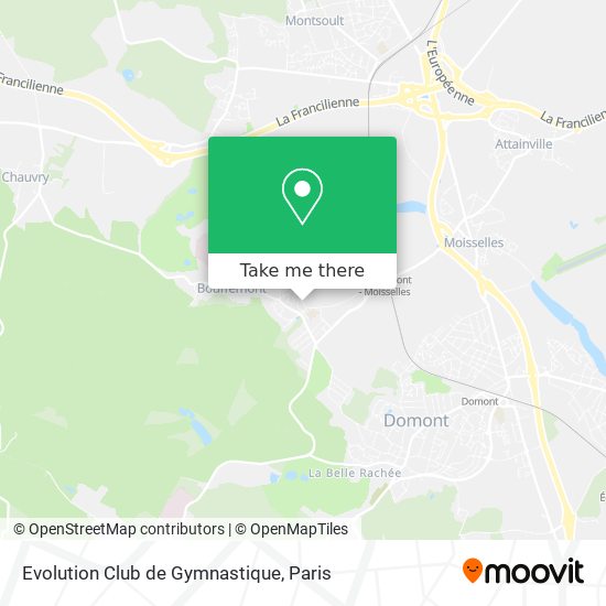 Mapa Evolution Club de Gymnastique