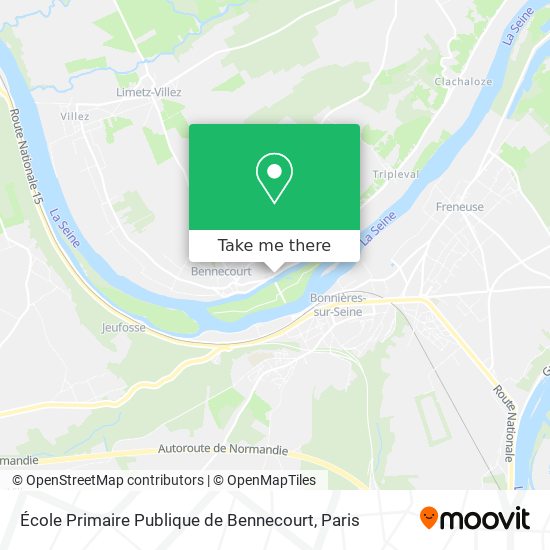 Mapa École Primaire Publique de Bennecourt