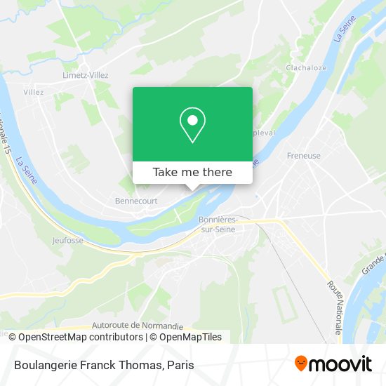 Mapa Boulangerie Franck Thomas
