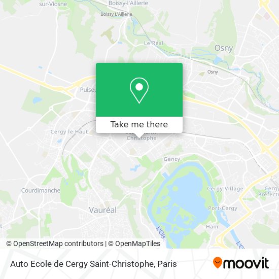 Mapa Auto Ecole de Cergy Saint-Christophe