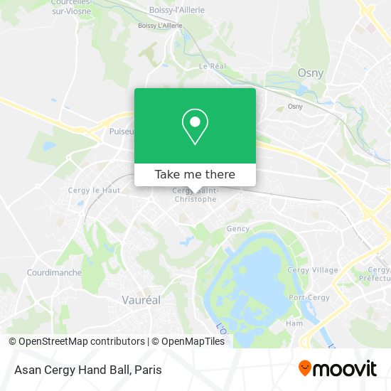 Asan Cergy Hand Ball map