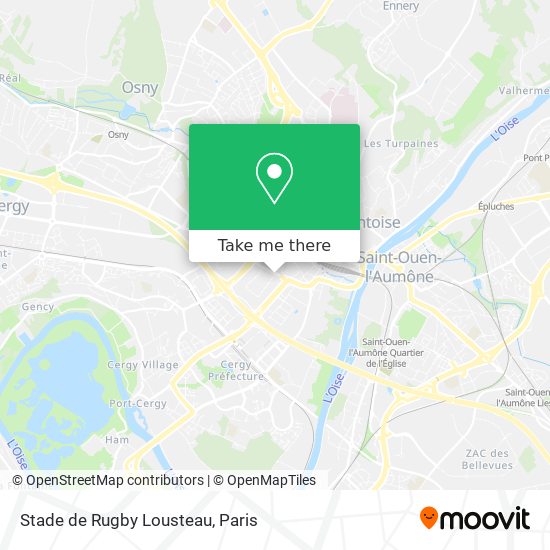 Stade de Rugby Lousteau map