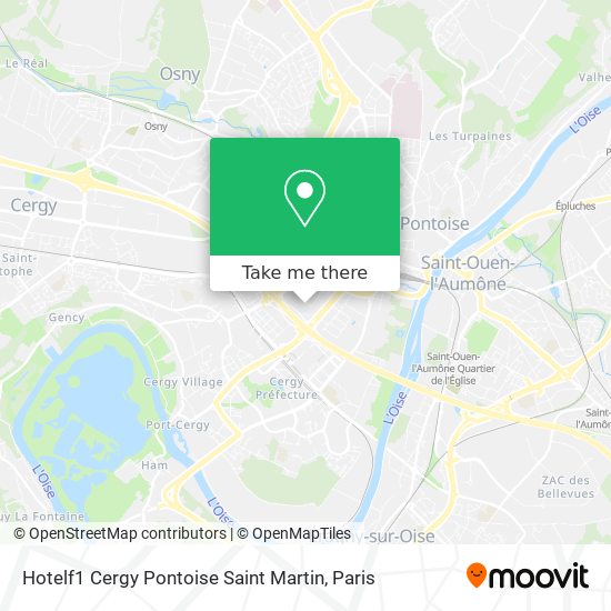 Hotelf1 Cergy Pontoise Saint Martin map