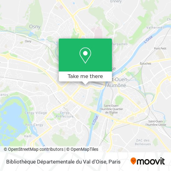 Bibliothèque Départementale du Val d'Oise map