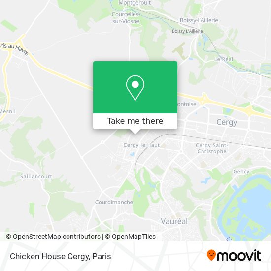 Chicken House Cergy map