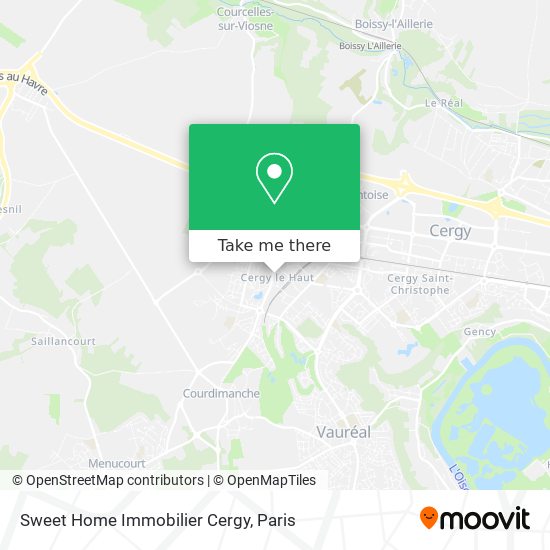 Mapa Sweet Home Immobilier Cergy