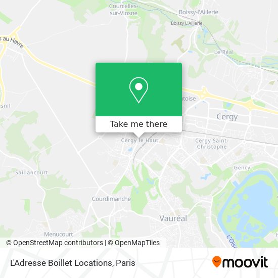 Mapa L'Adresse Boillet Locations