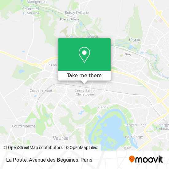 Mapa La Poste, Avenue des Beguines