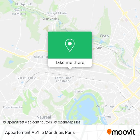 Appartement A51 le Mondrian map