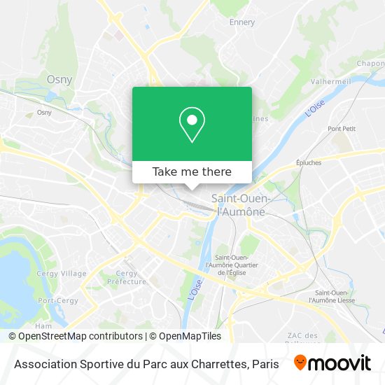 Mapa Association Sportive du Parc aux Charrettes