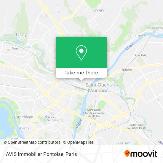 AVIS Immobilier Pontoise map