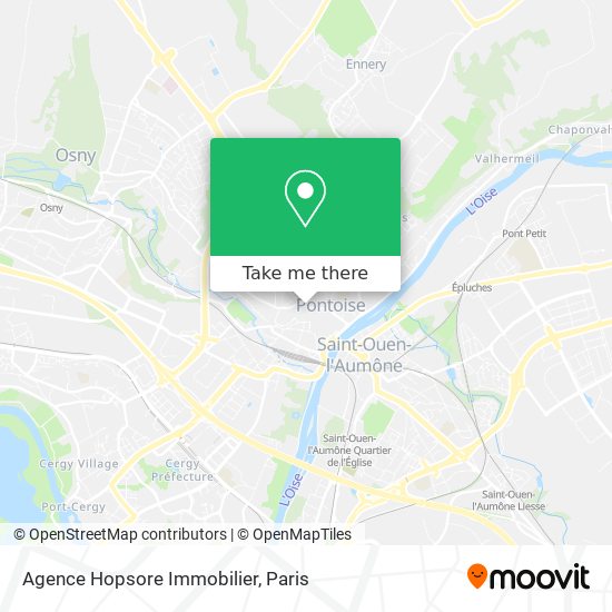 Agence Hopsore Immobilier map