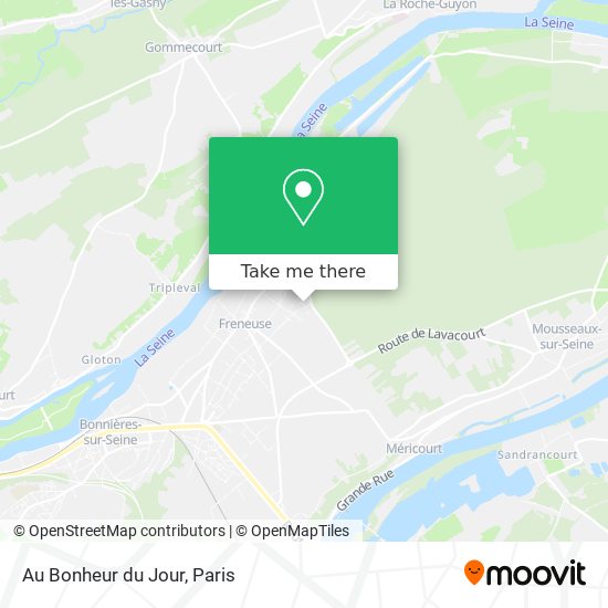 Au Bonheur du Jour map