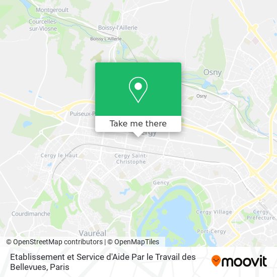 Etablissement et Service d'Aide Par le Travail des Bellevues map