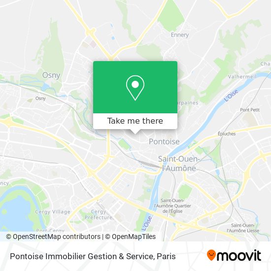 Mapa Pontoise Immobilier Gestion & Service